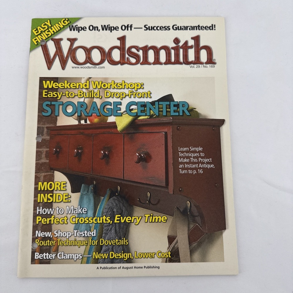 Vintage 2007 Volume 29 No. 169 Woodsmith Woodworking & Crafts Magazine